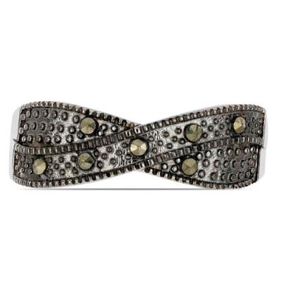  BUY STERLING SILVER AUSTRIAN MARCASITE GEMSTONE STYLISH RING